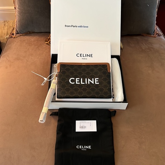 Celine Triomphe Small Clutch Bag- New with Tags - Picture 10 of 11